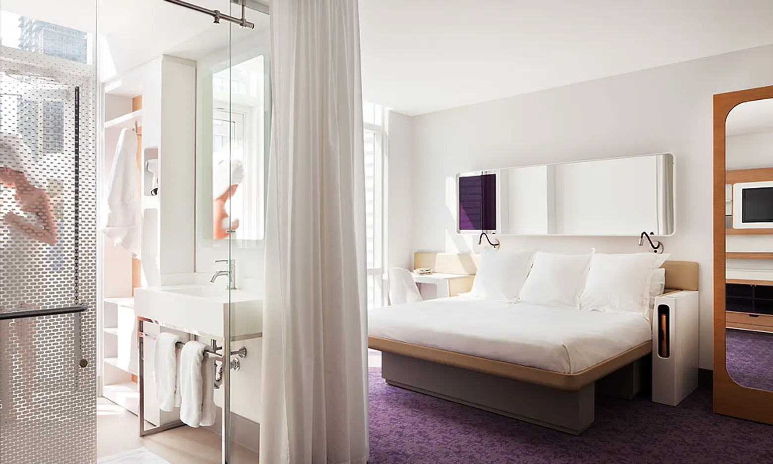 Yotel, Yotel NYC, NYC Hotel, Luxury Hotels NYC, NYC's tiniest hotel, Cool NYC Hotels, where to stay in NYC, cool hotel designs, tiny hotels, tiny luxury hotel, new york hotels,