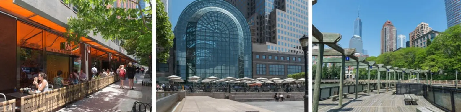 Battery Park City, Winter Garden at The World Financial Cente, South Cove at Battery Park City, Lower Manhattan