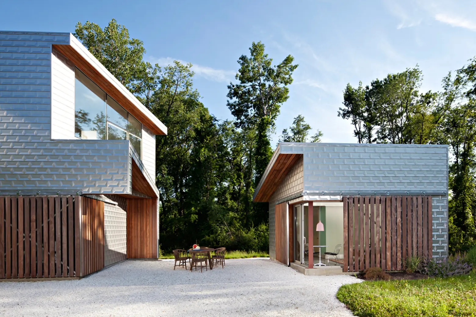 Aluminum-Clad houses, contemporary country homes, Grzywinski + Pons, Dutchess House No. 1, Millerton New York homes, sustainable architecture