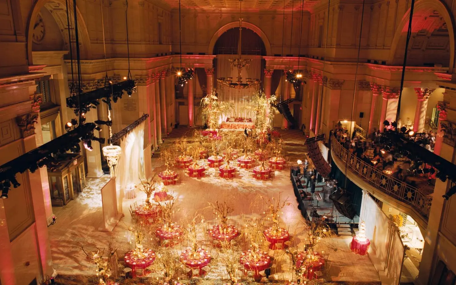An event inside the Cipriani Wall Street, formerly the headquarters of the National City Bank.