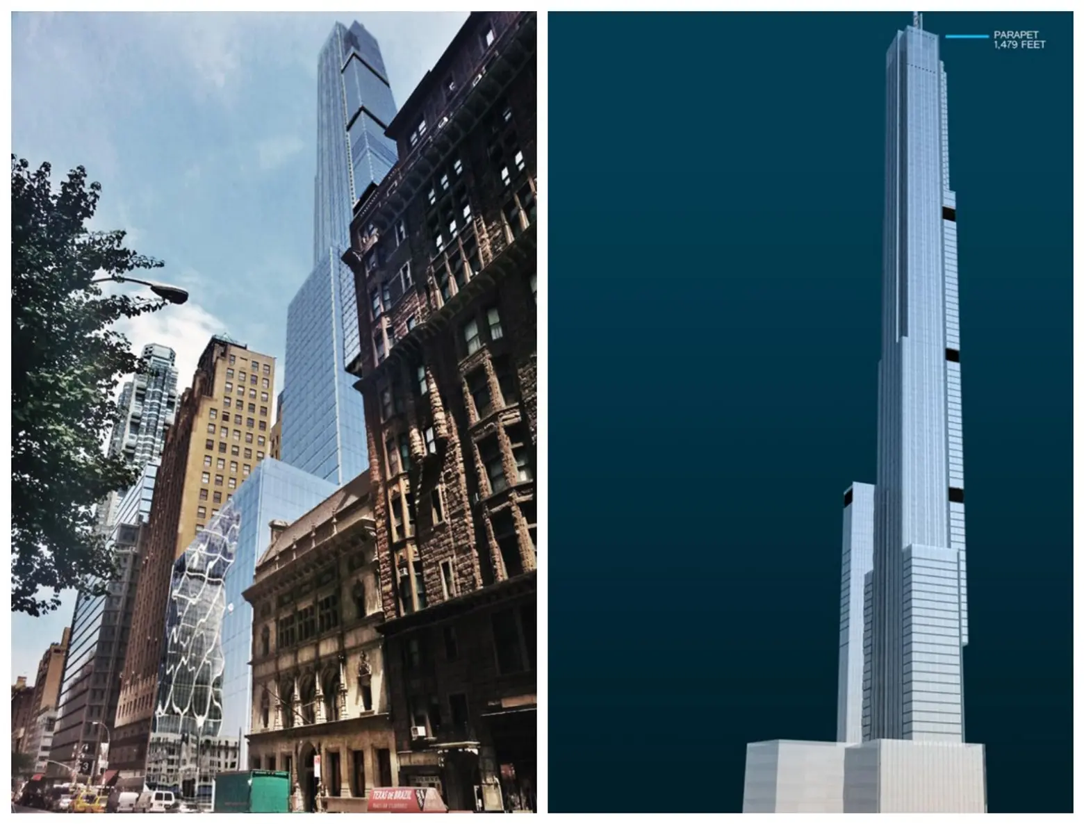 Extell, Nordstrom Tower, 225 West 57th Street, tallest buildings in NYC, tallest buildings in the world