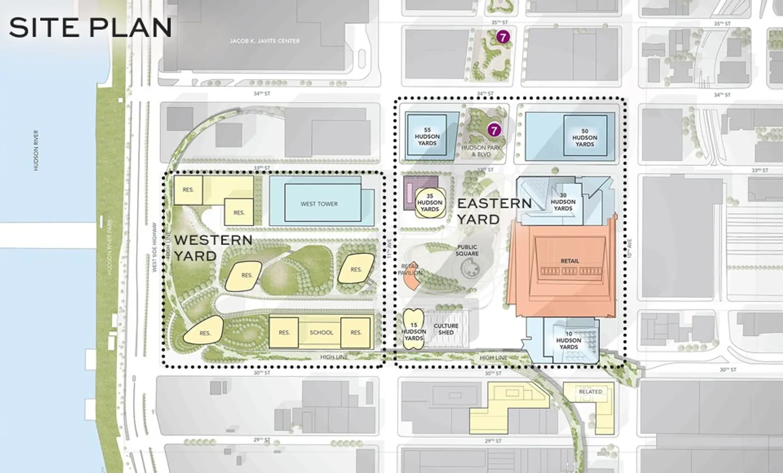 NYC planned communities, Hudson Yards, Hudson Yards Master Plan, Kohn Pederson Fox