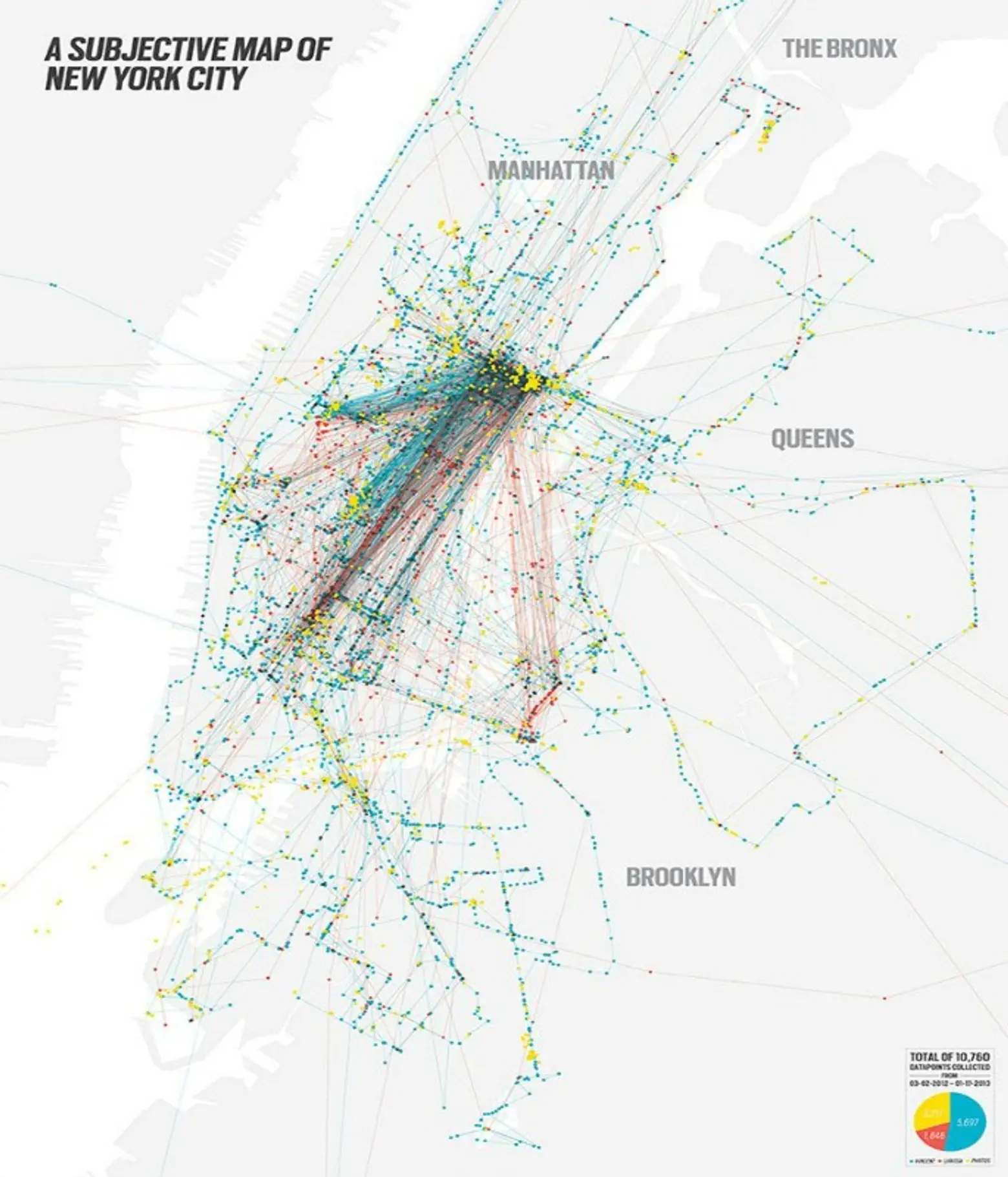 Vincent Meertens' Subjective Map of NYC
