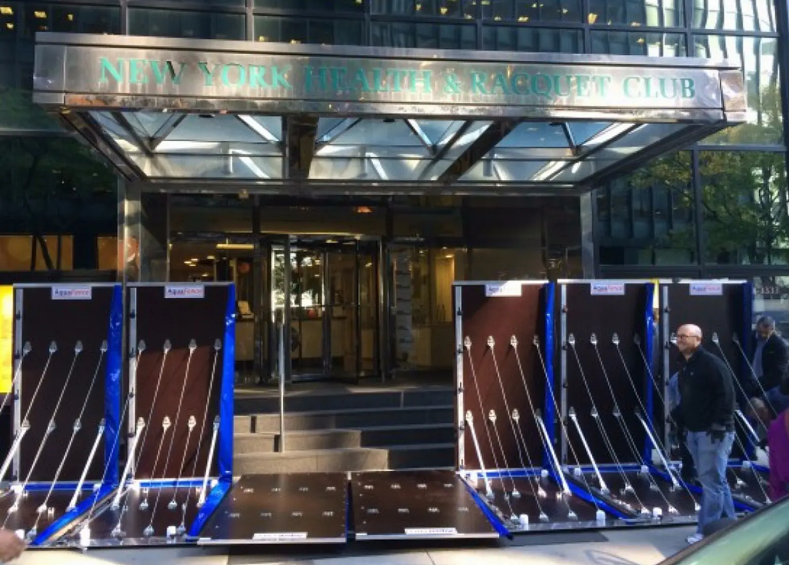 AquaFence, 2 Water Street, flood barriers, NYC storm prevention