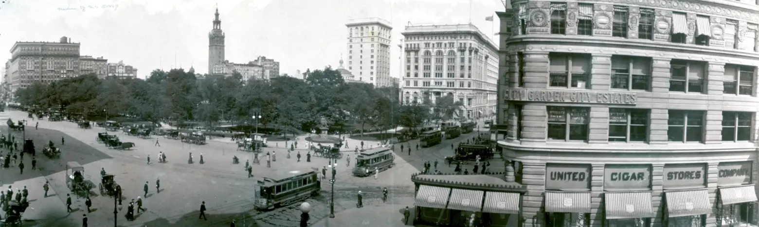 Madison square park in 1908