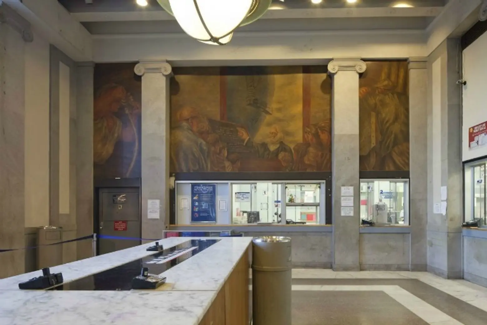 Ben Shahn Mural, Interior Bronx General Post Office
