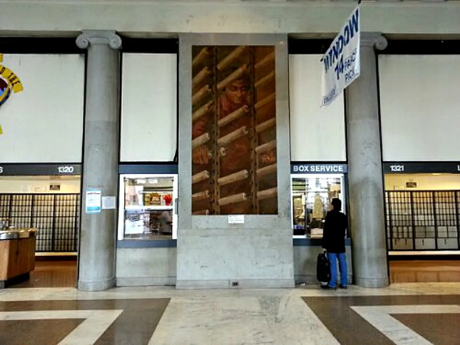 Ben Shahn Mural, Interior Bronx General Post Office