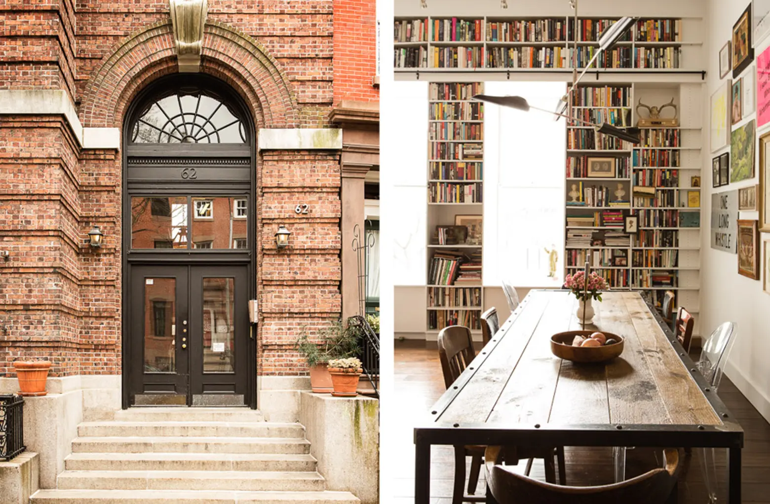 Brooklyn Heights loft, Elizabeth Roberts, Ensemble Architecture, Bookshelves, Renovation, Interiors