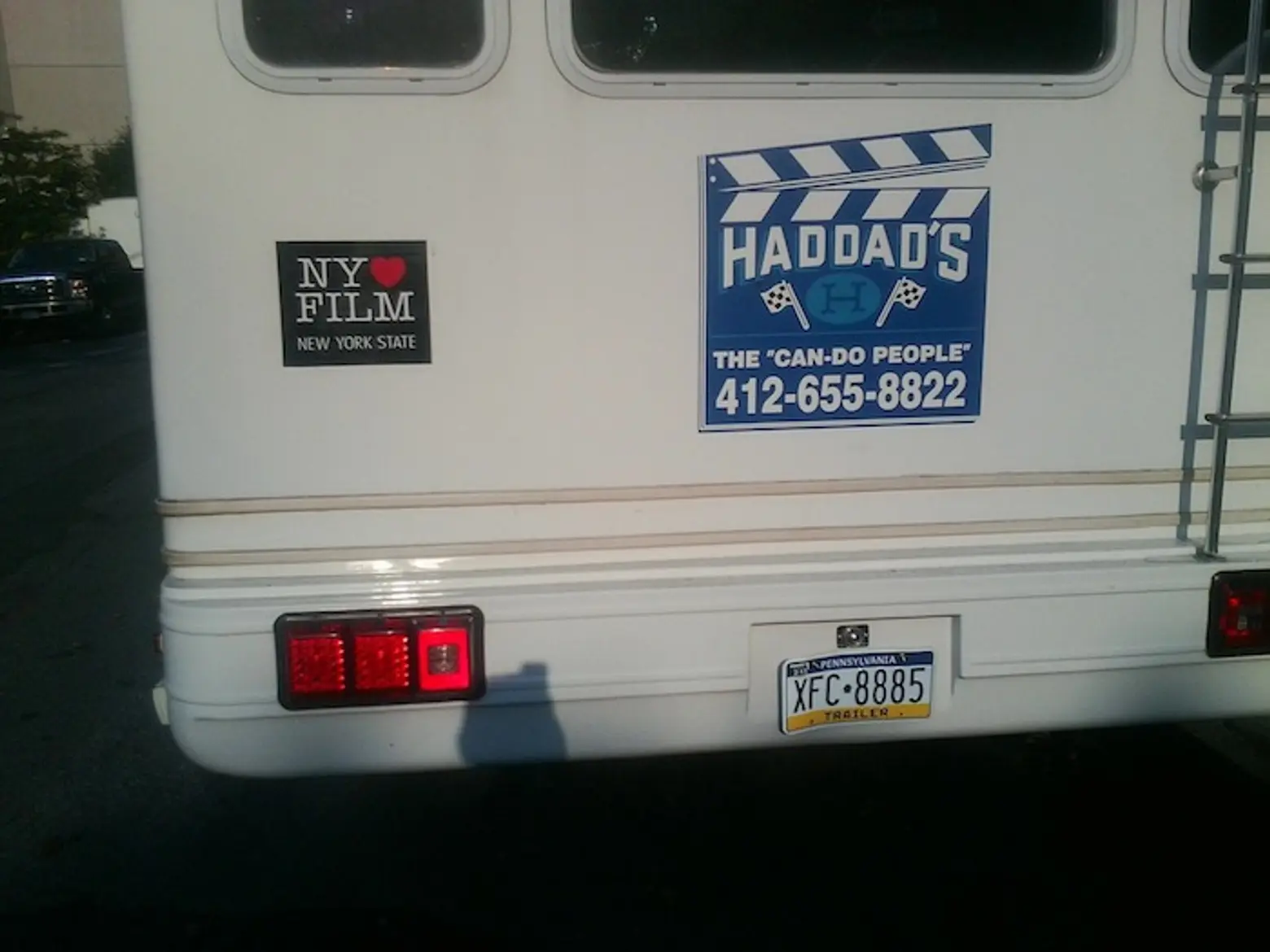Film truck, film shoot