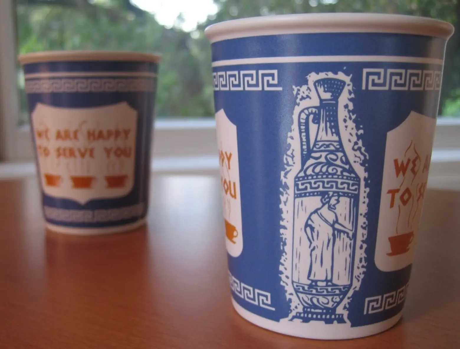 Anthora Coffee Cups, Greek coffee cups