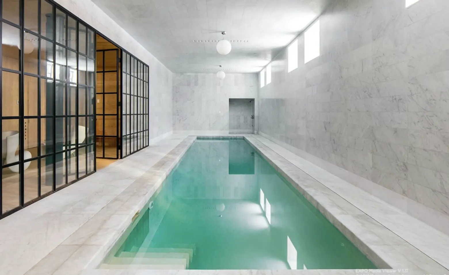 60 Collister Street, Marble House, designer Stuart Parr, 44-foot long indoor lap pool