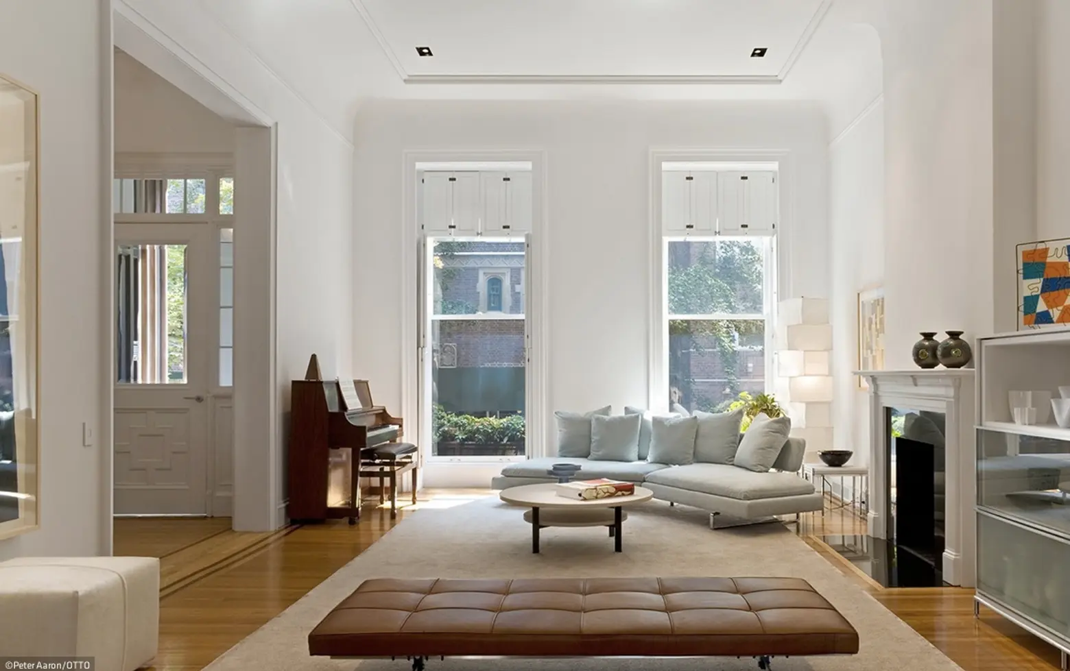 Brooklyn Heights Gothic Revival, living room,  1000 architects