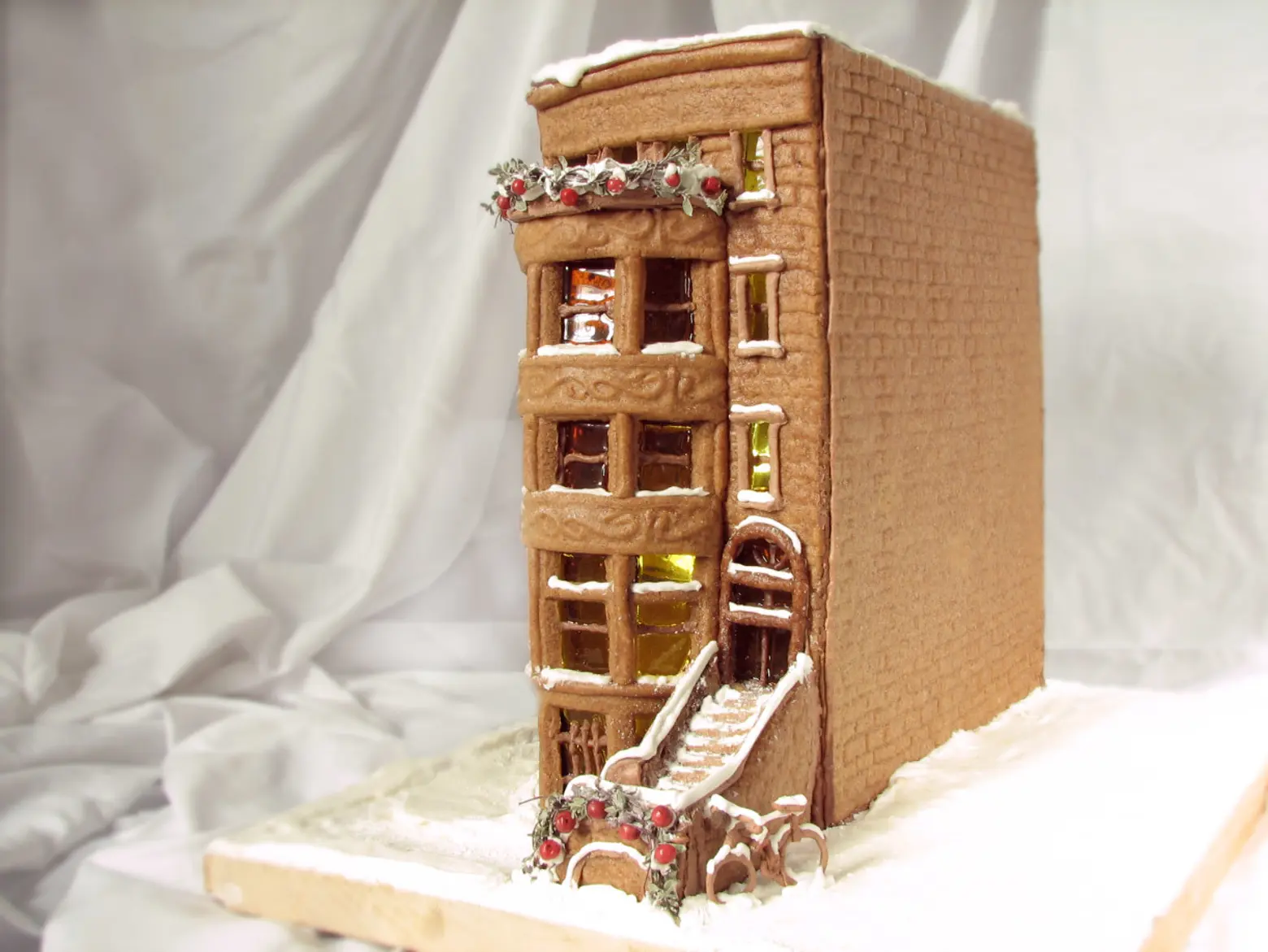 brownstone gingerbread house