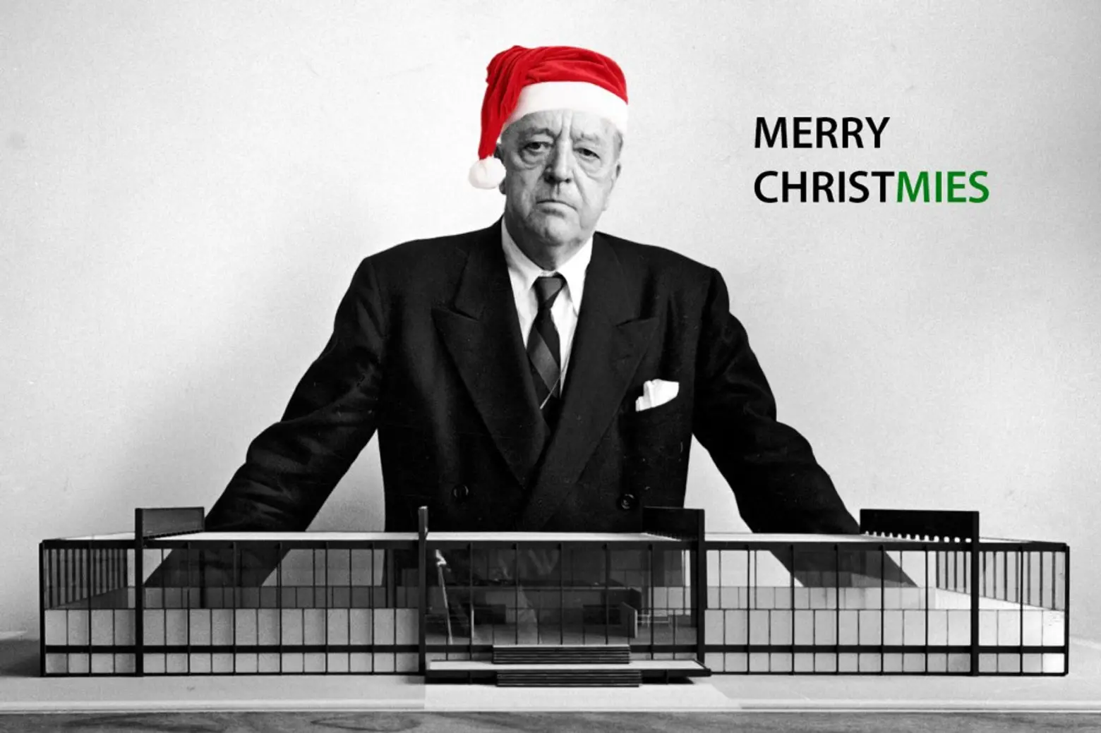 architecture holiday cards, Ludwig Mies van der Rohe