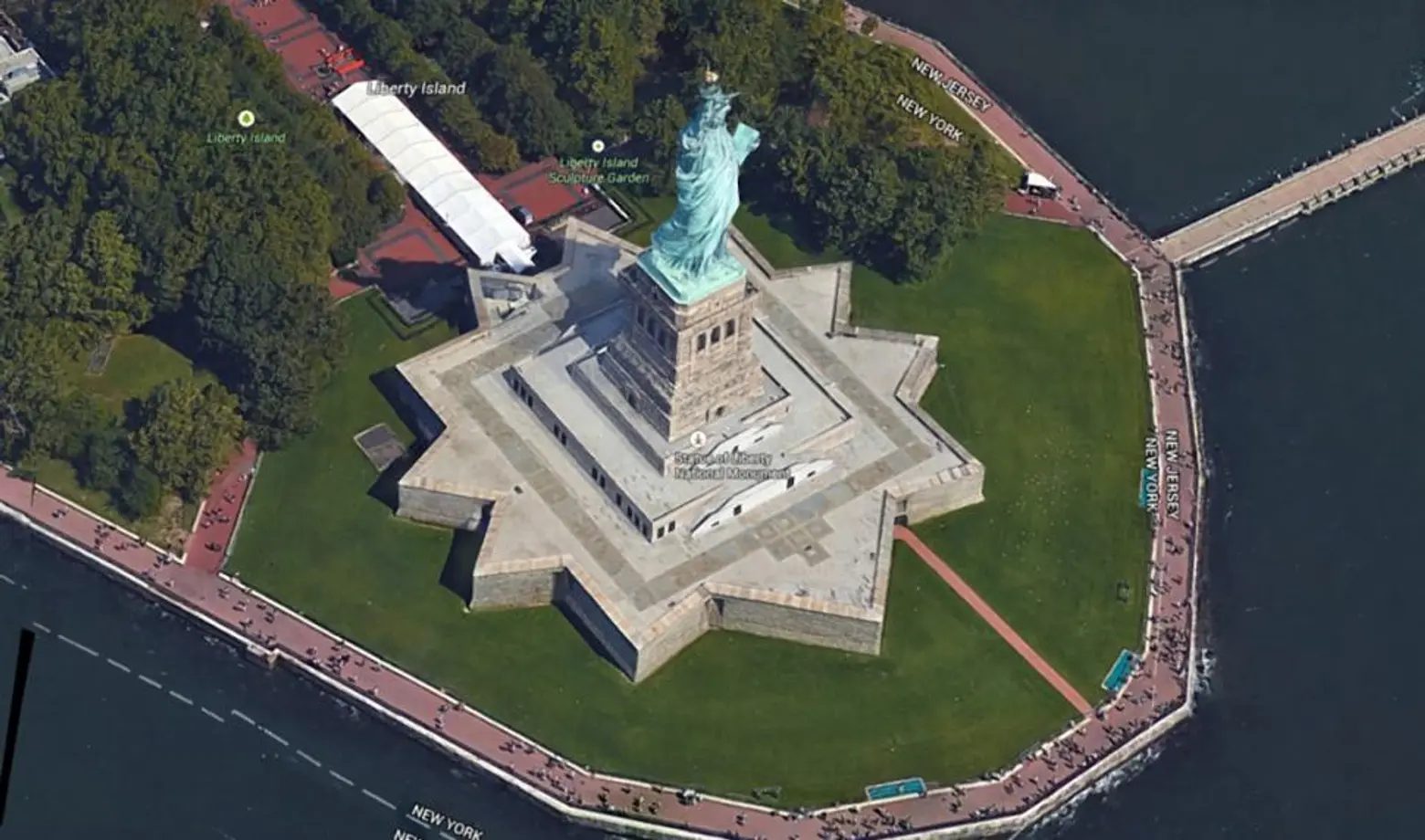 google maps statue of liberty