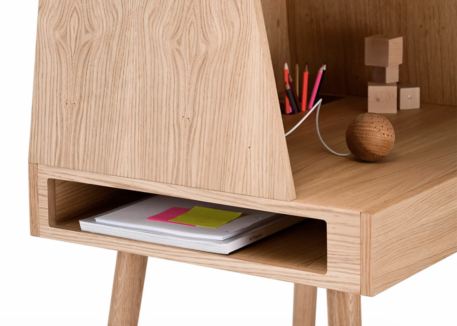 Bolia, Vilfred, Danish wooden desk, small desk, Kristina Kjær, Space Saving design, Danish furniture