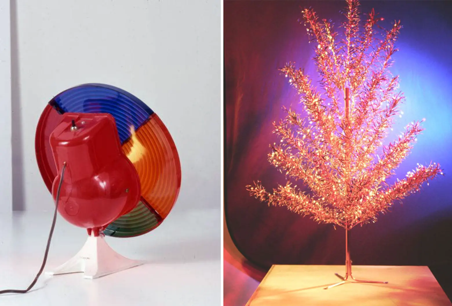 Aluminum Christmas Tree and Color Wheel