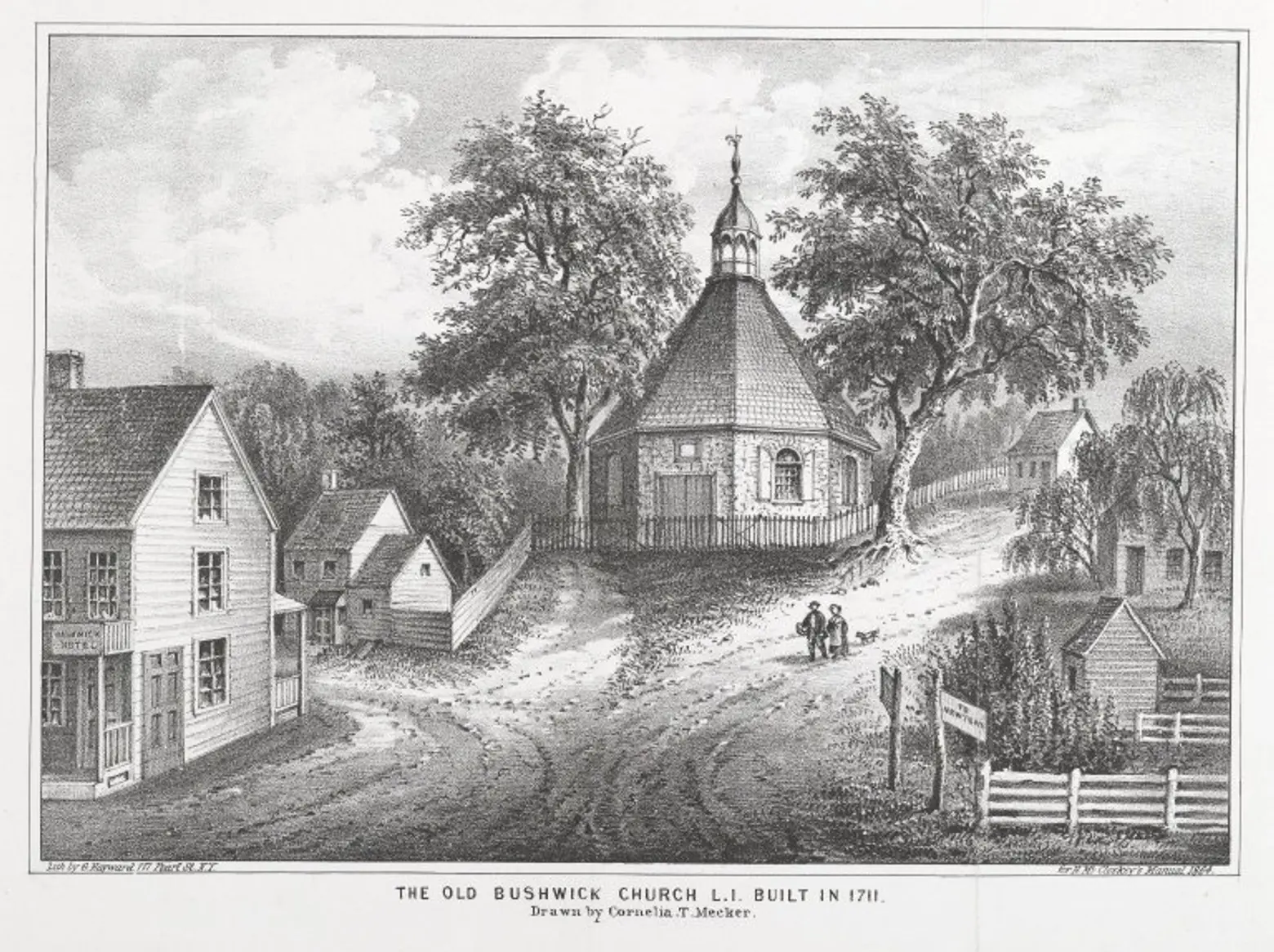 The Old Bushwick_Church_L.I._Built in 1711
