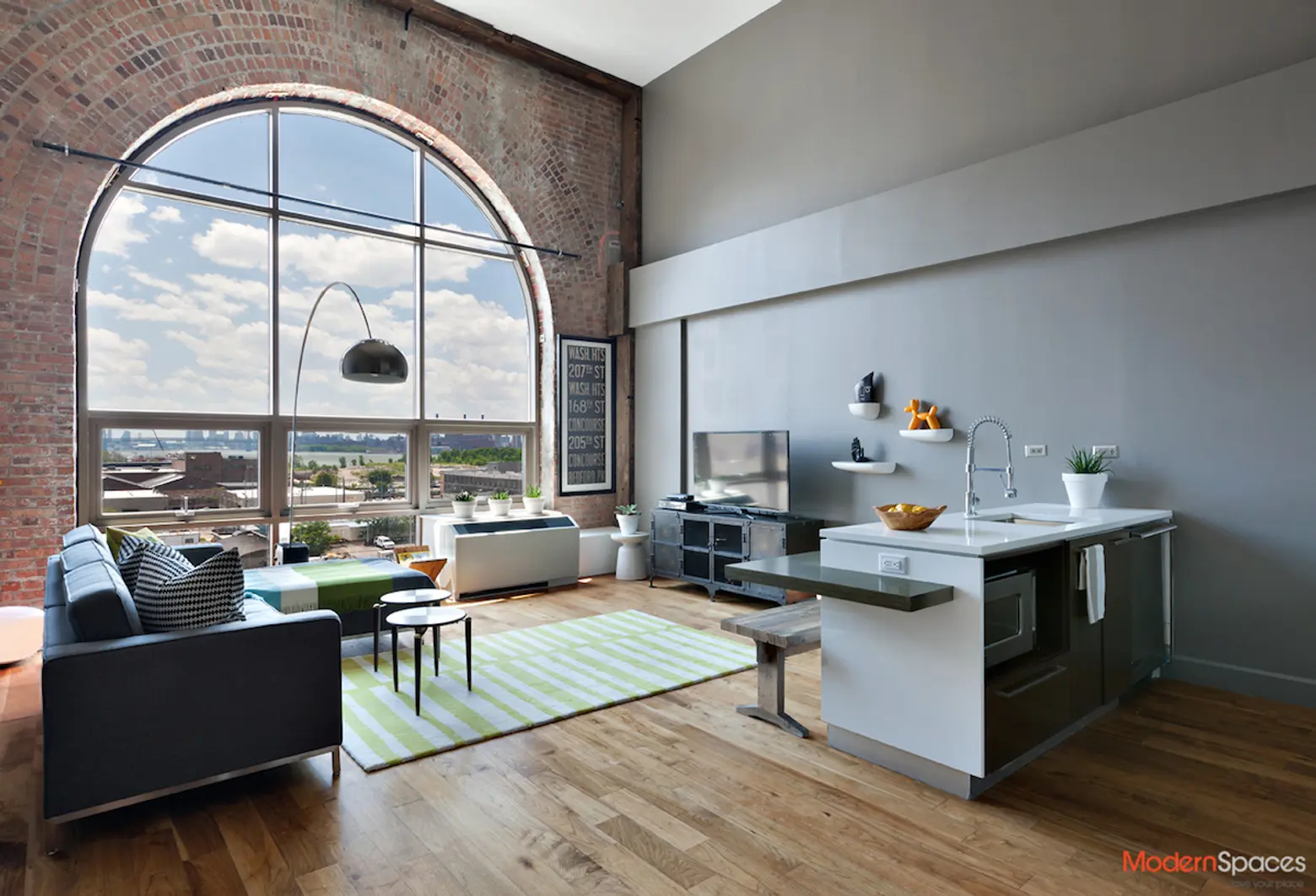2-17 51st Avenue, The Powerhouse condos, modern loft with luxury amenities, iconic arched window