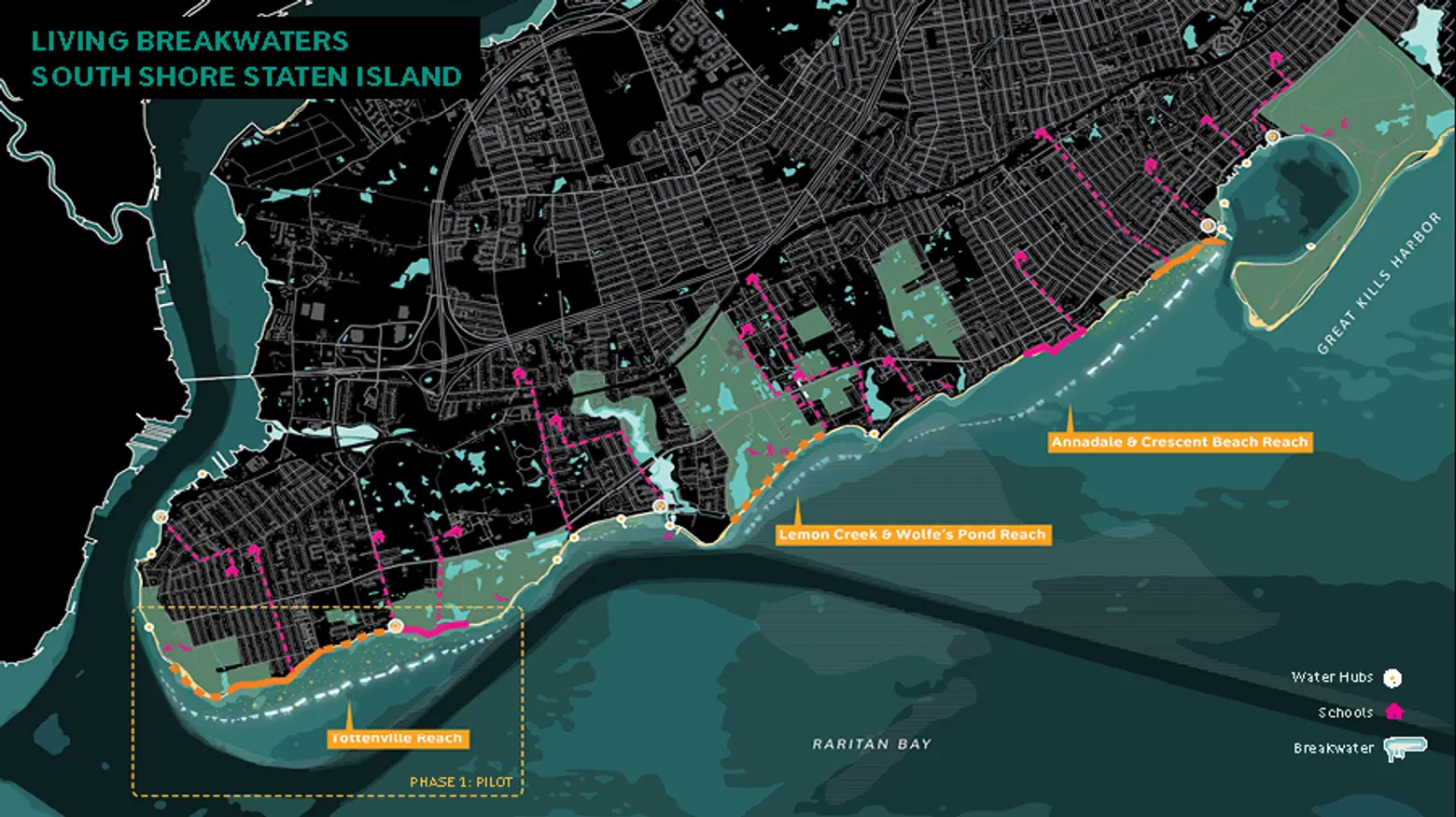 Living Breakwaters, SCAPE, Kate Orff, Oysters, Tottenville, Rebuild by Design, Staten Island, Ecology,