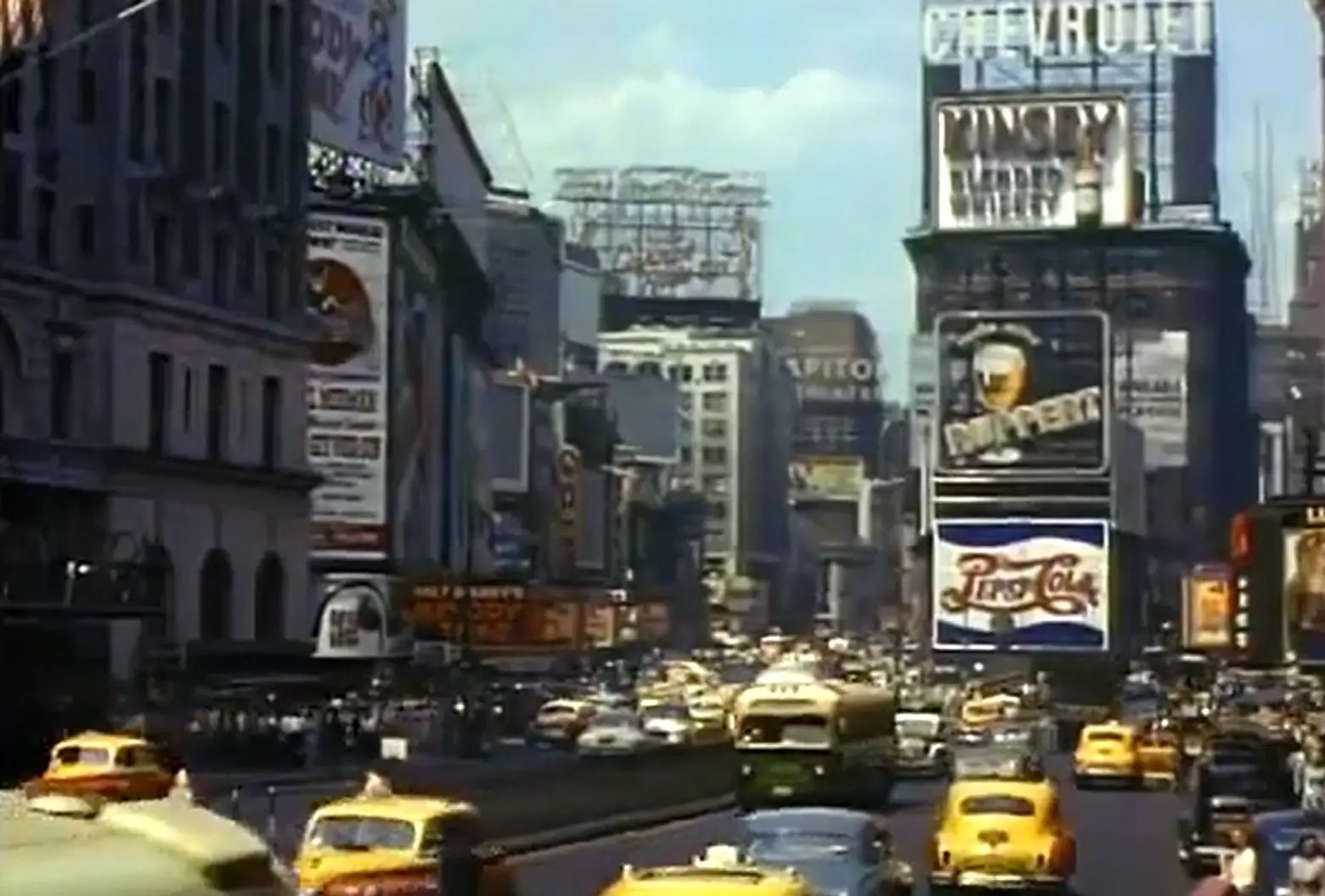 Times Square, Mighty Manhattan – New York’s Wonder City, Technicolor, vintage Manhattan