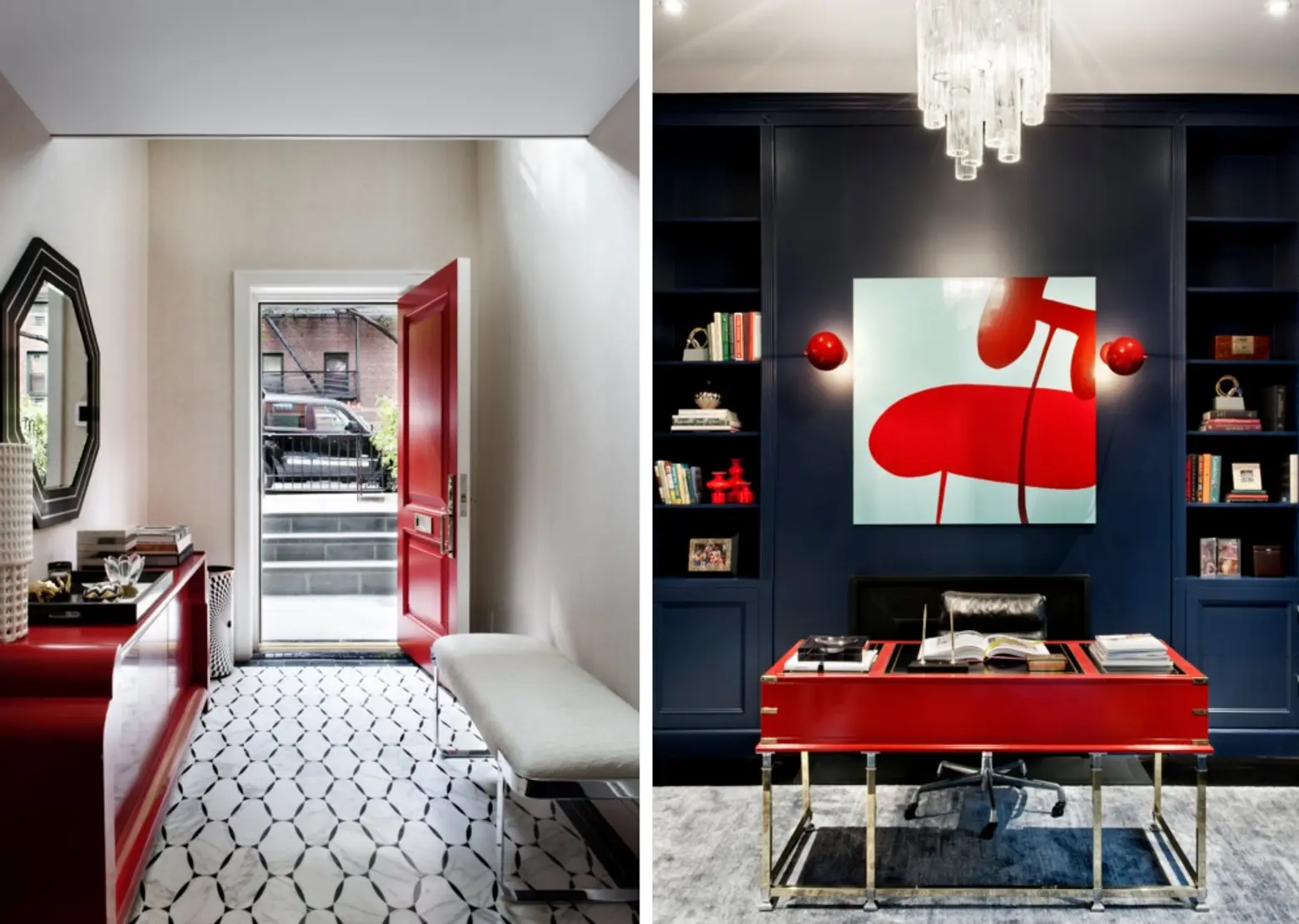 DHD Interiors, Robert Young Architects, bold design in Chelsea townhouse