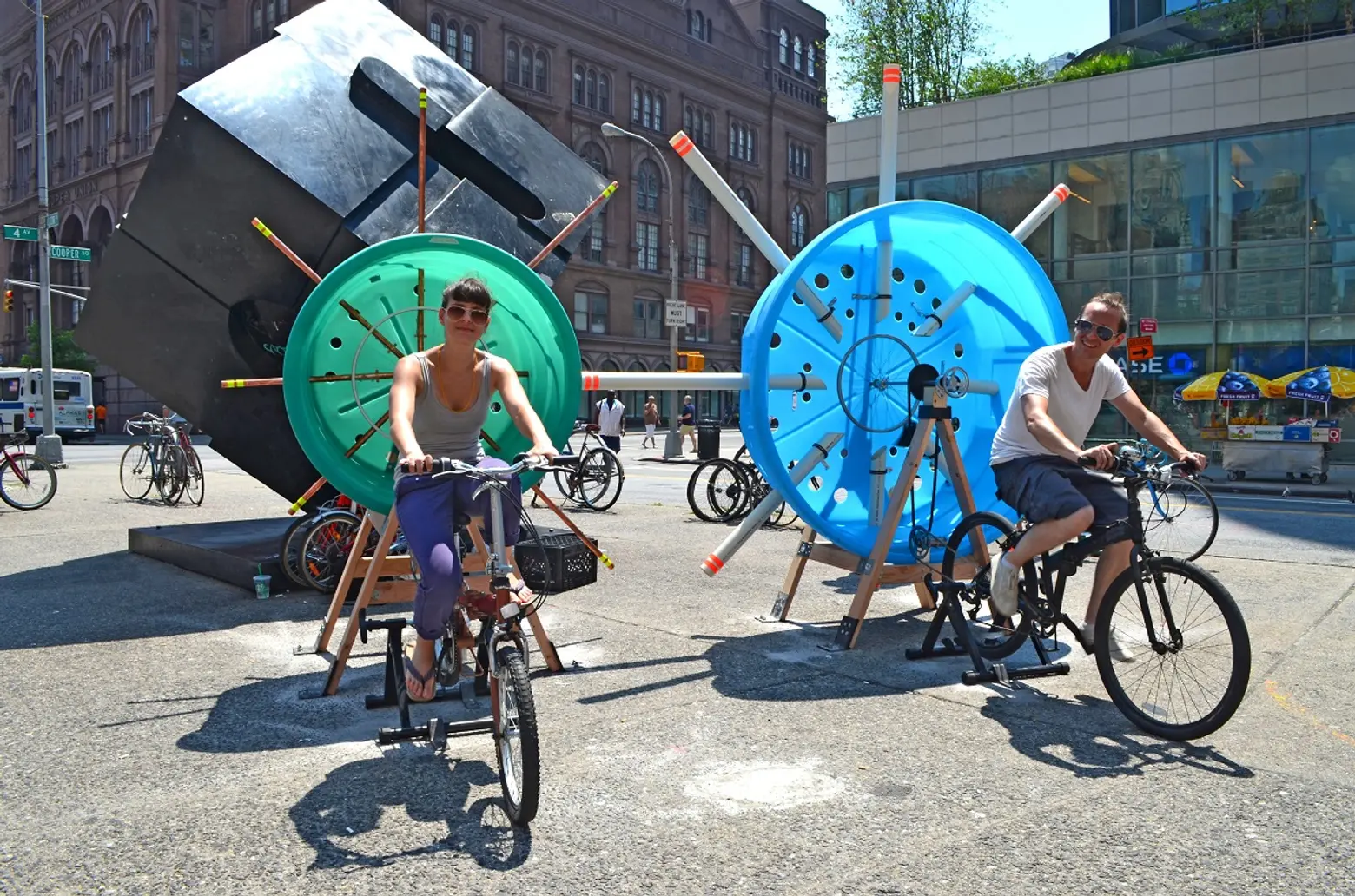 Cyclo-Phone, Stereotank, bicycle art, Astor Place