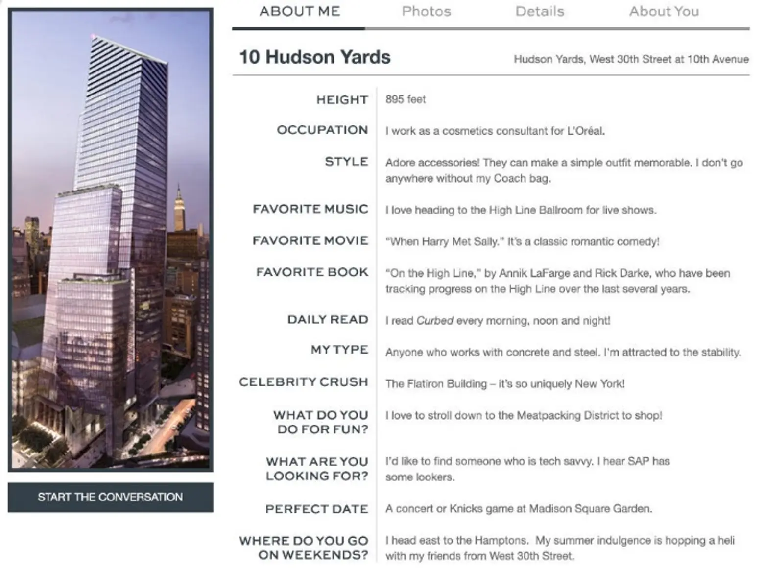 10 Hudson Yards, Building Mingle, Valentine's Day marketing