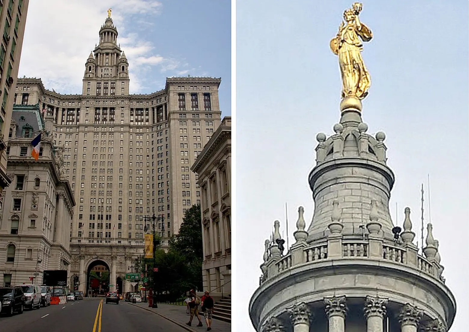 Manhattan Municipal Building, McKim Mead and White, Civic Fame statue