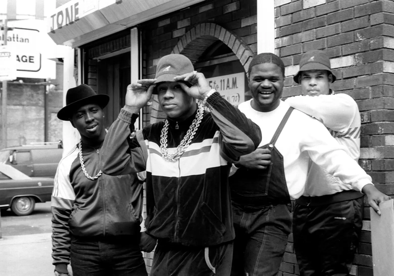 LL Cool J with Cut Creator, E-Love, and B-Rock. 1986. Photographer: Janette Beckman 