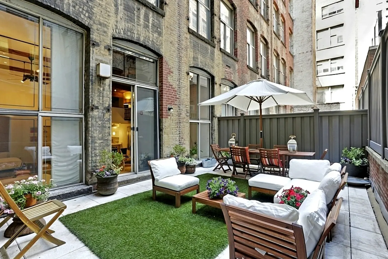 205 East 22nd Street, Gramercy Park Habitat, lofted mezzanine, large outdoor patio