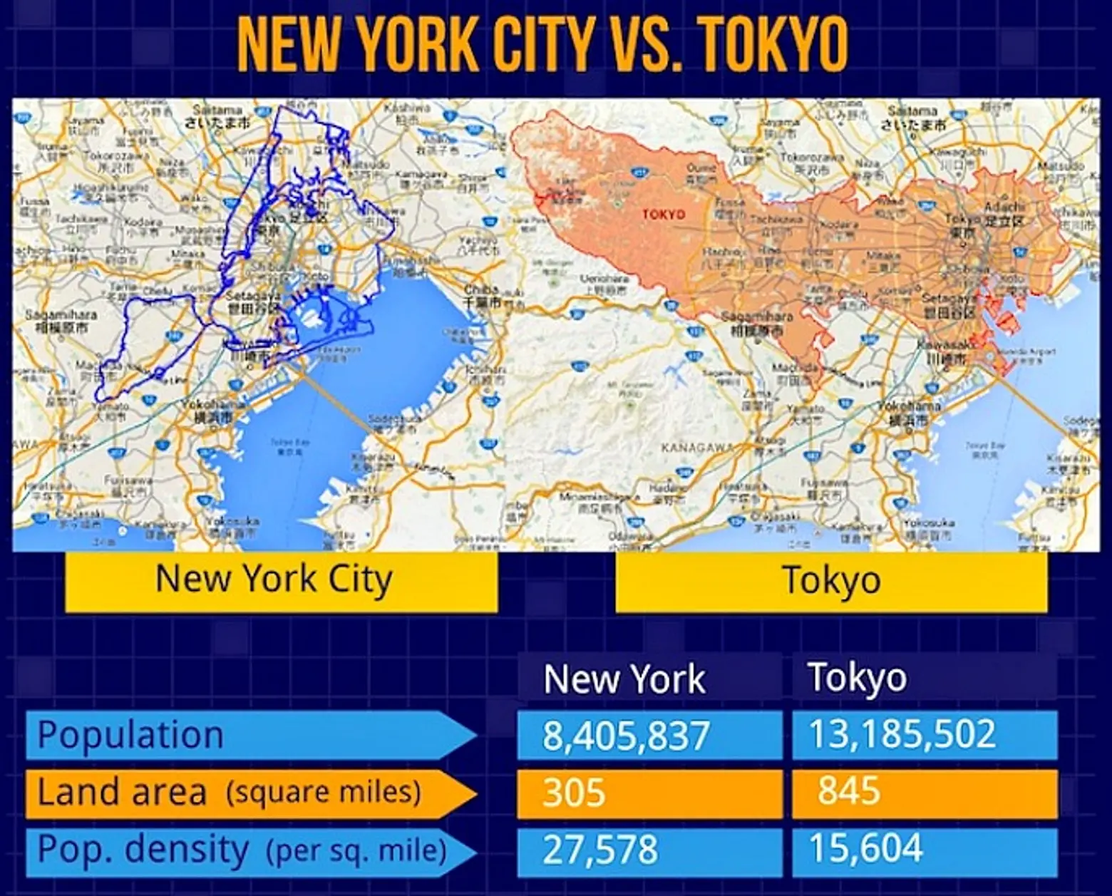Amazing Maps - The size of Japan compared to the East