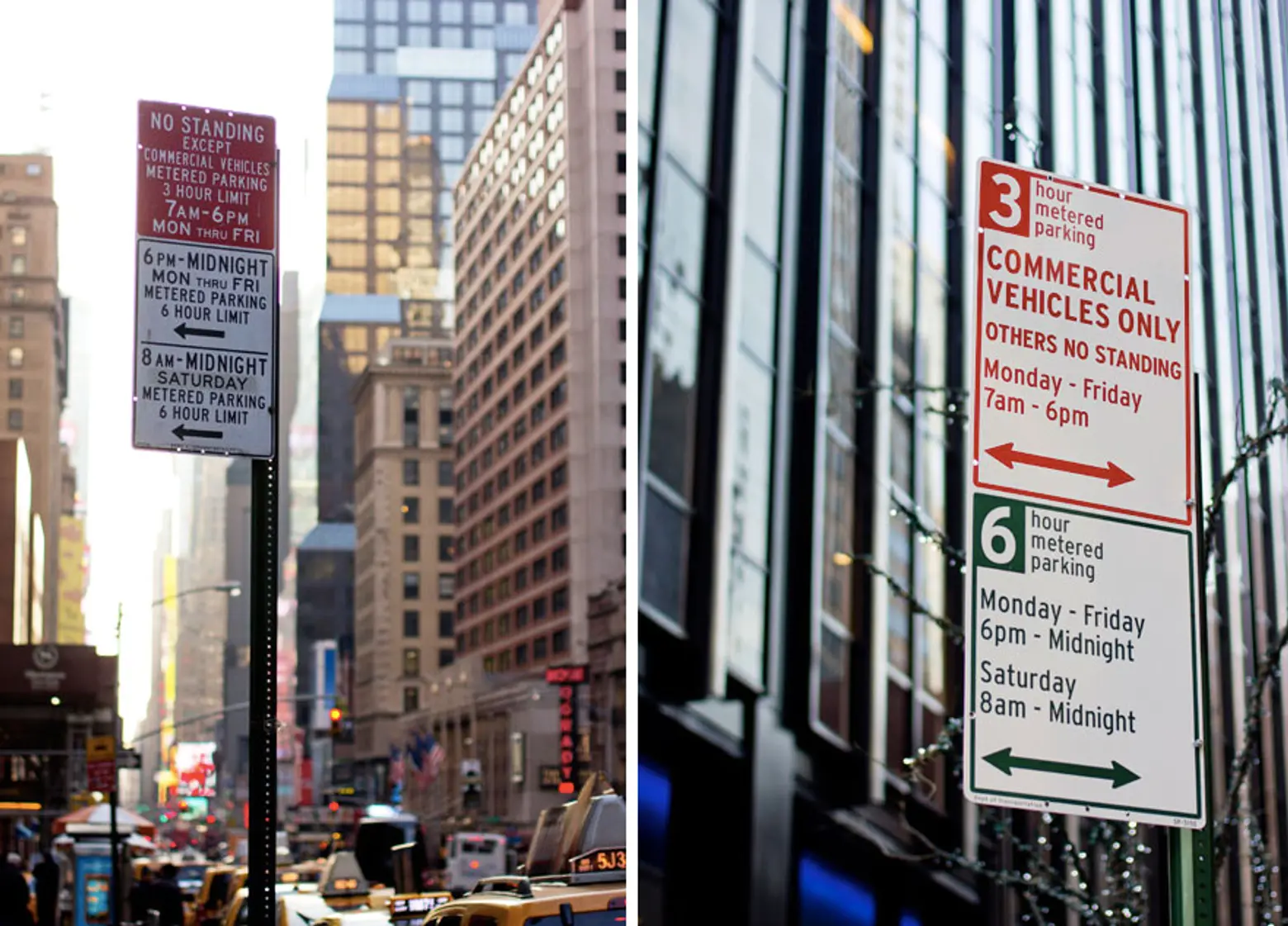 nyc parking signs new and old