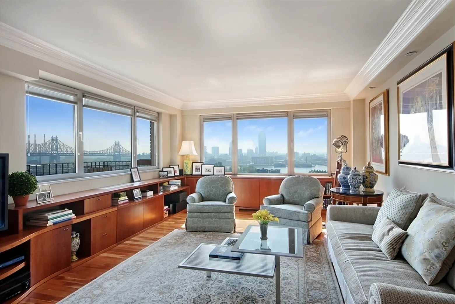 12 beekman place, 25 beekman place, high low, great listings, east river views, nyc apartment, living room