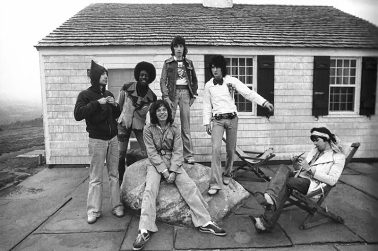 The Rolling Stones at Andy Warhol’s Montauk Estate 1975