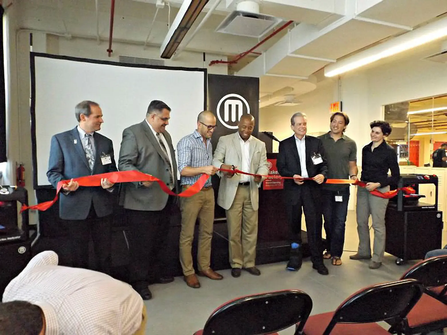 MakerBot, MakerBot Factory Grand Opening, Ribbon Cutting, Industry City, Made in Brooklyn, 3D Printing