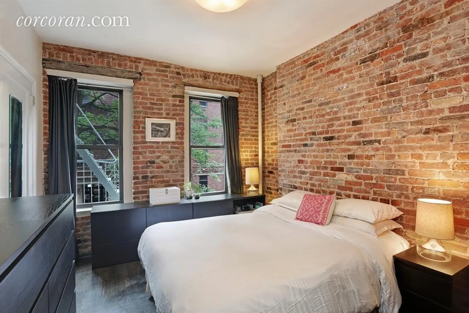 315 East 12th Street, outdoor terrace, exposed brick