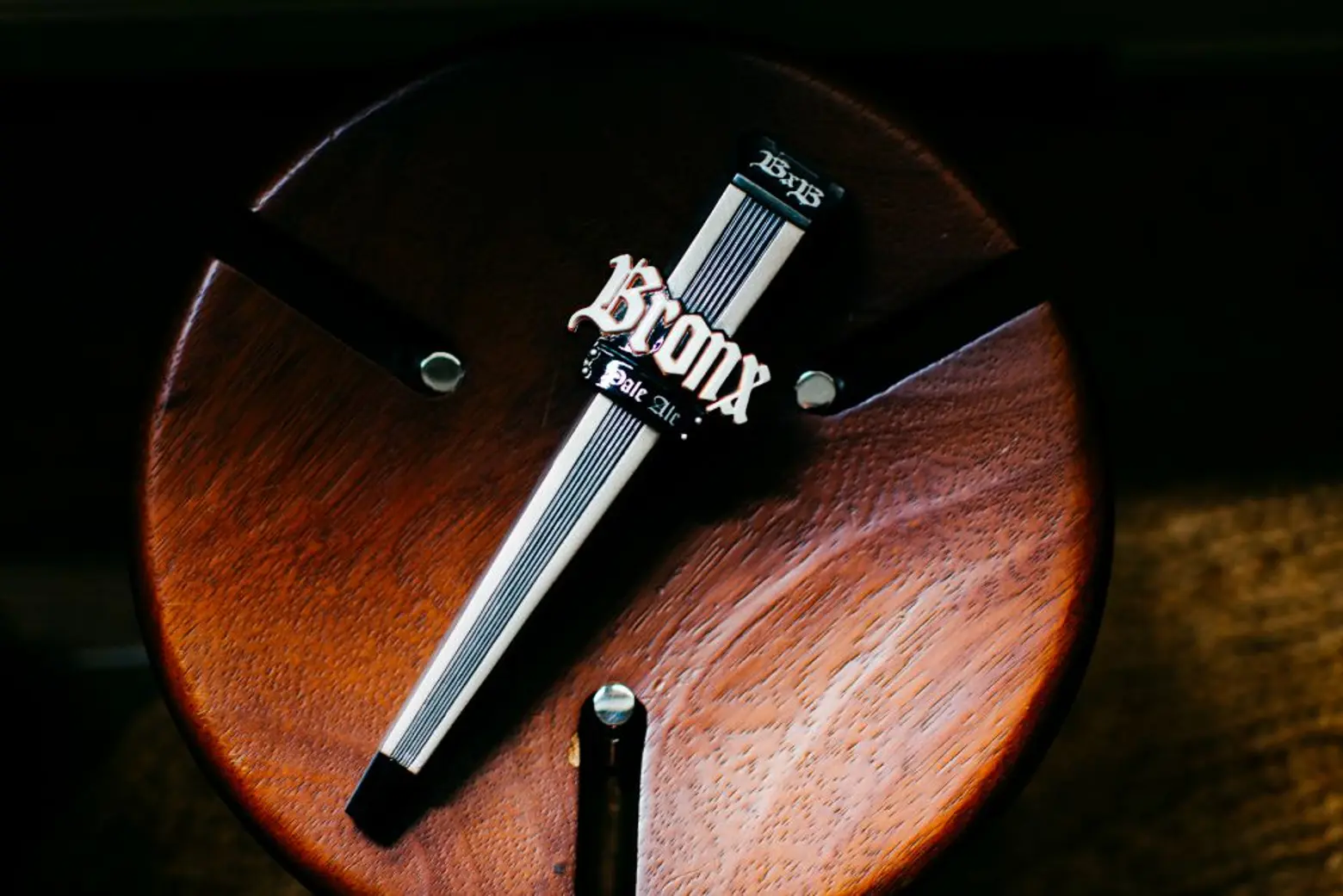 Carlos Alimurung, Bronx Brewery beer tap handle
