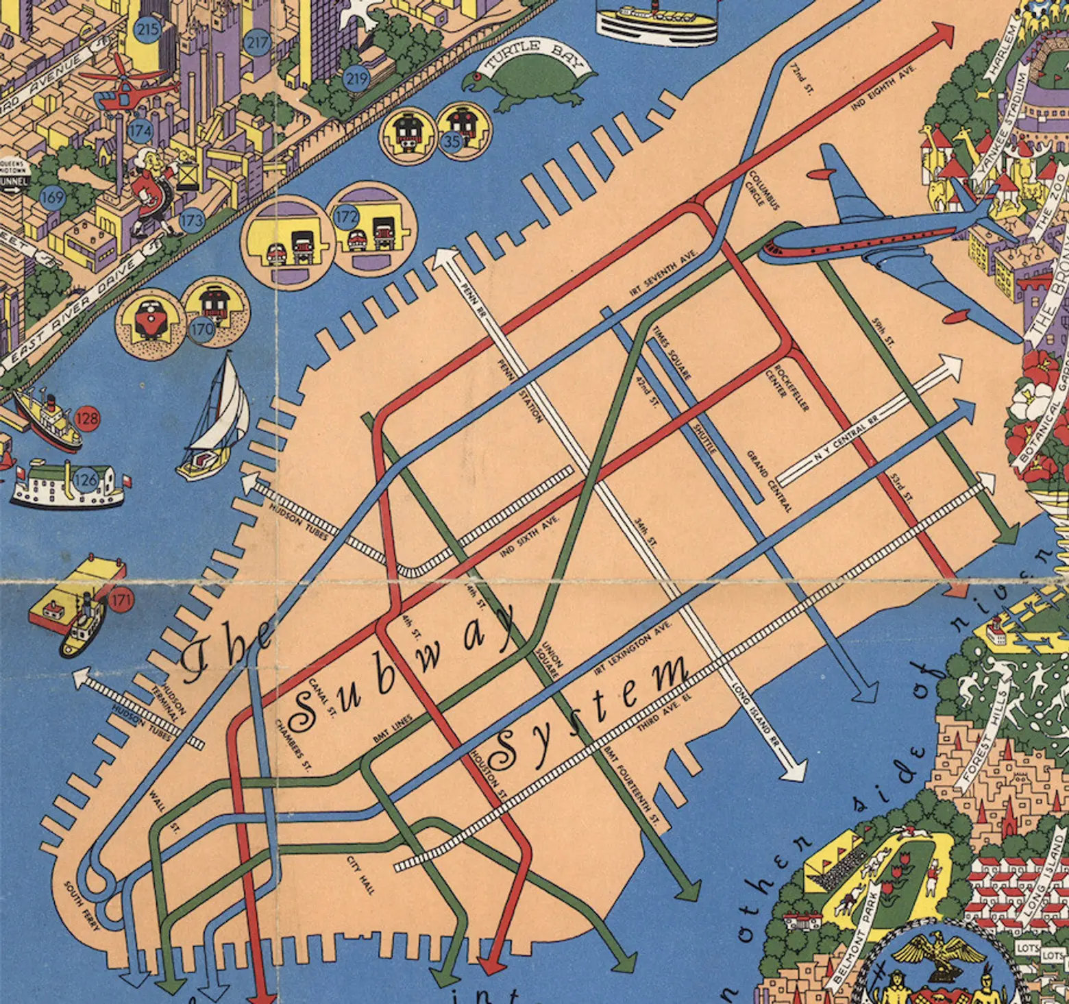 Maps, NYC Transit Map, Historic Map, Manhattan