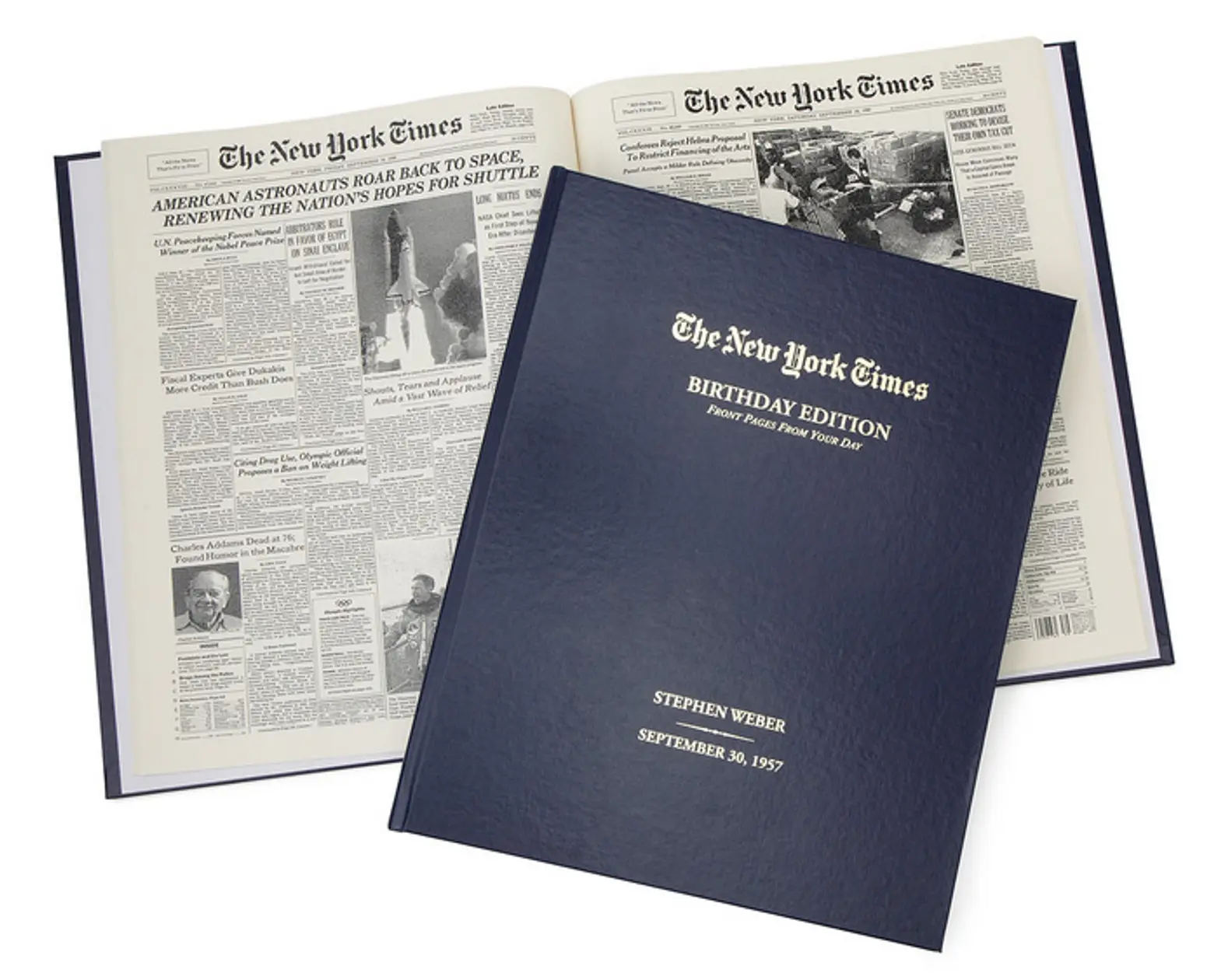 The New York Times Custom Birthday Book, gifts for new yorkers, new york themed gifts, new york gifts, new york anniversary gifts