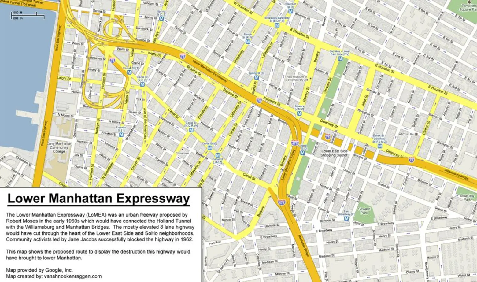 Mid-Manhattan Expressway, Lower Manhattan Expressway, Robert Moses, Unbuilt Highways of NYC, Vanshnookenraggen, Andrew Lynch