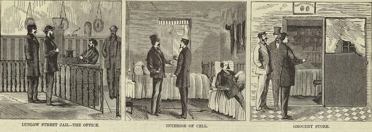 Ludlow Street Jail, Boss Tweed, New York Alimony Club, historic NYC jails