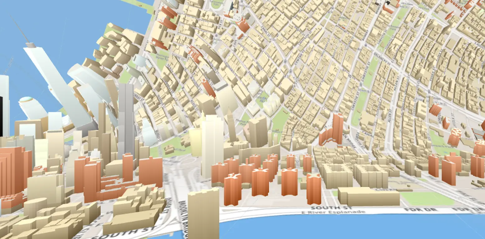OSM Buildings, Inception Map, Horizonless Map, NYC 3D map