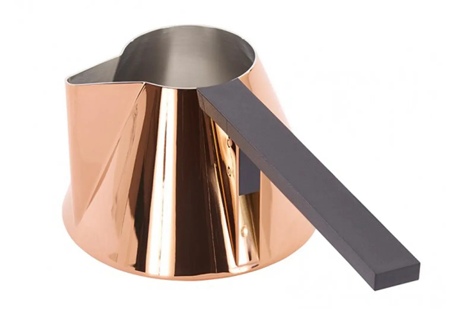 Tom Dixon, British design, tribute to coffee making, copper coffee set, Brew Coffee Collection, stainless steel set,