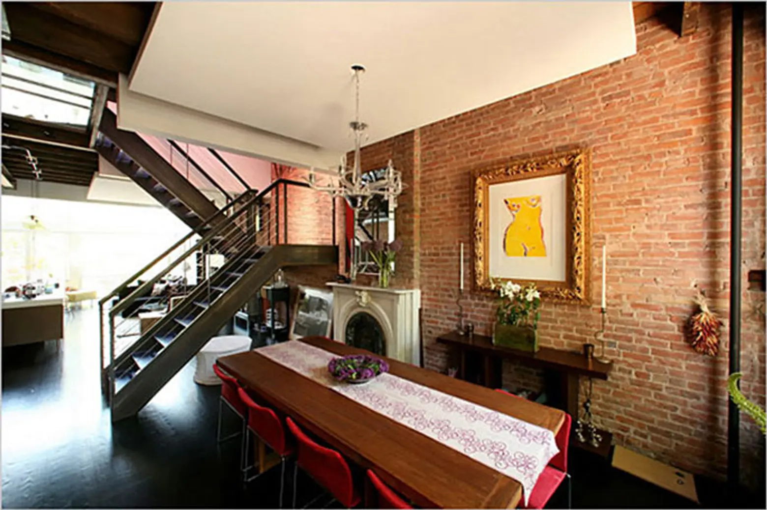 carroll gardens townhouse, robert young architects, floating staircase