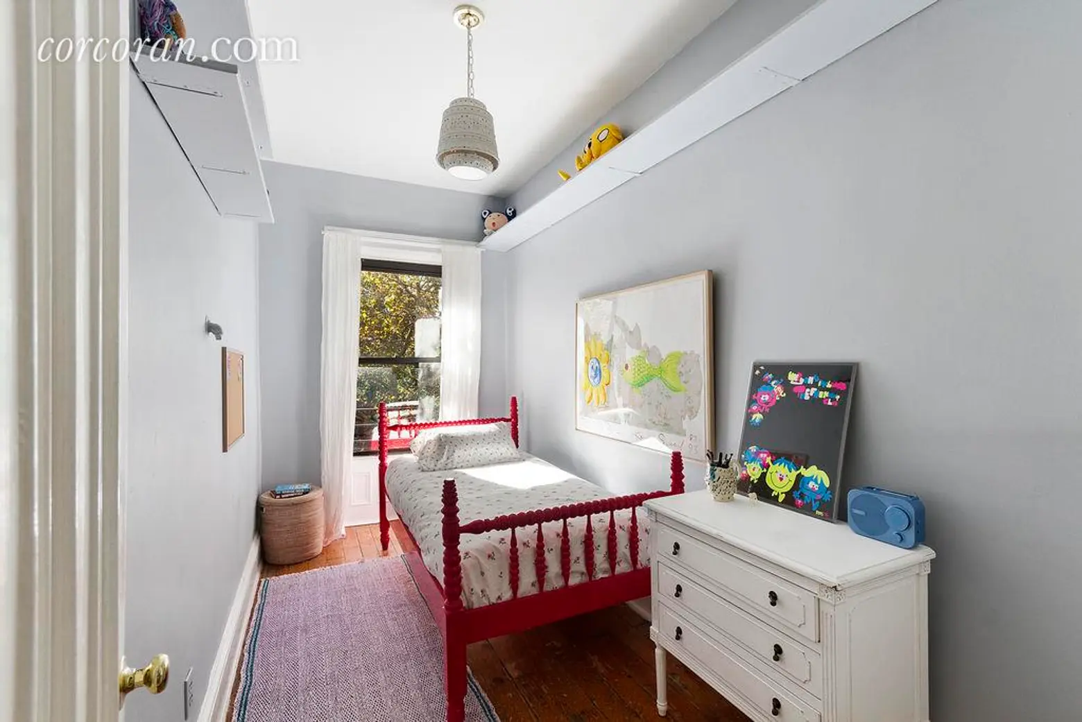 127 Park Place, bedroom, park slope, townhouse, three bedrooms, kid's room 