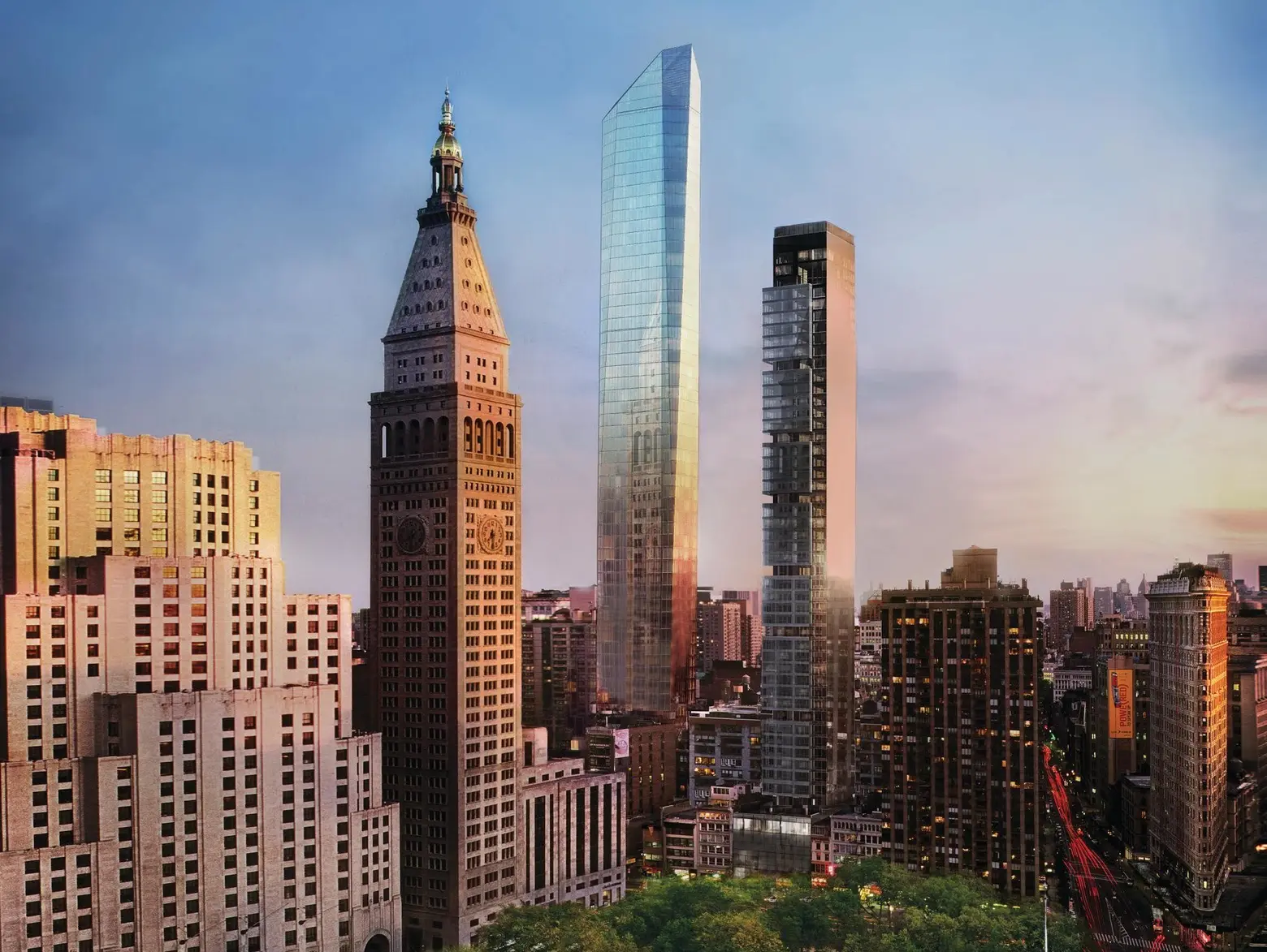 NYC Condos, Madison Square Park apartments, NYC developments, New York Skyscrapers, Kohn Pedersen Fox architecture