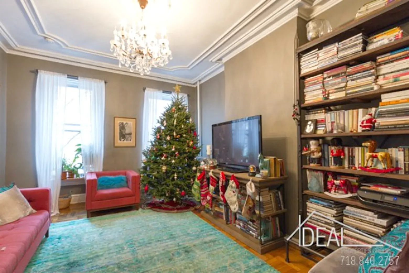 416 henry street, christmas tree, living room, rental,