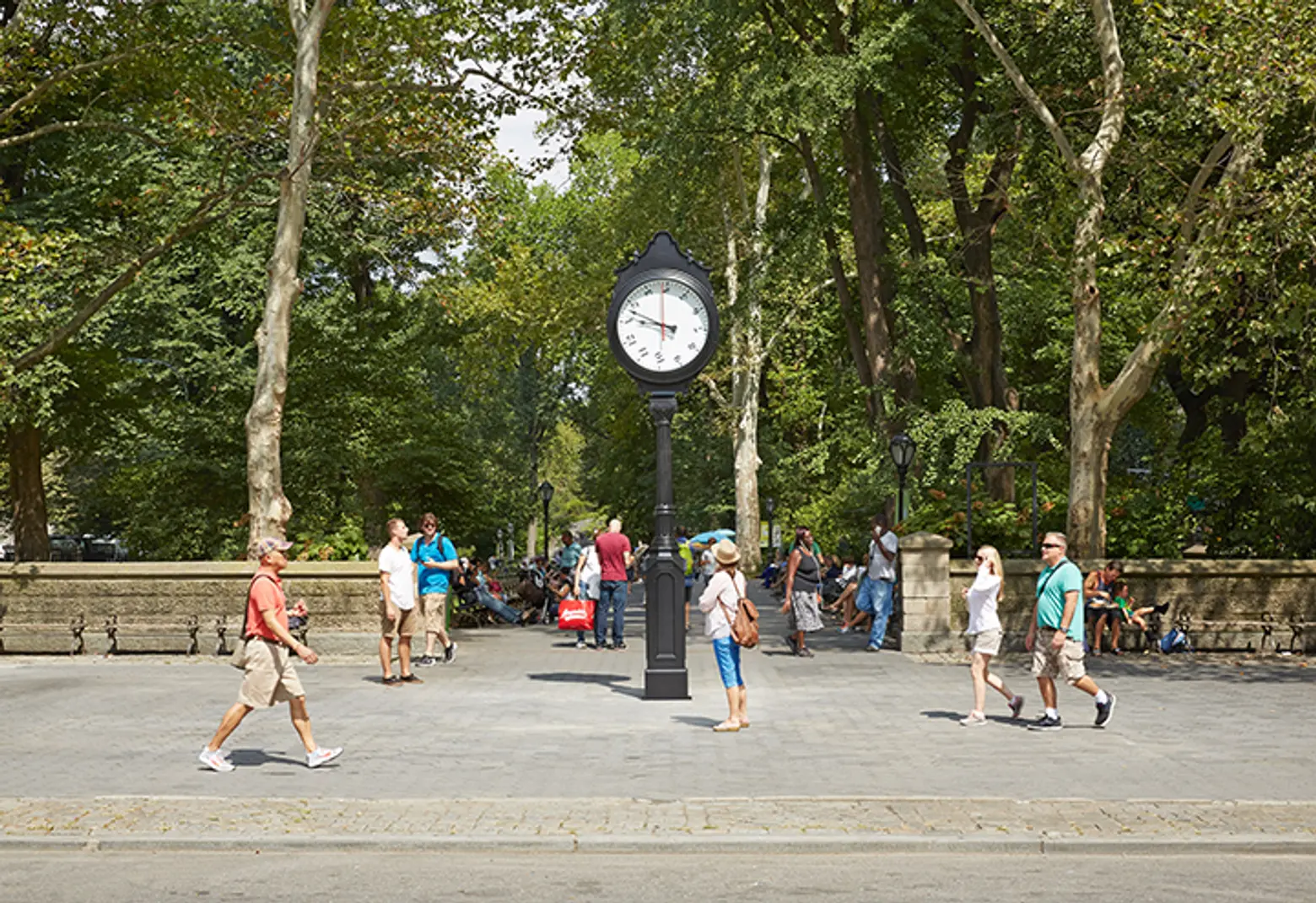 backwards clock, public art NYC, Alicja Kwade, Against the Run, Public Art Fund