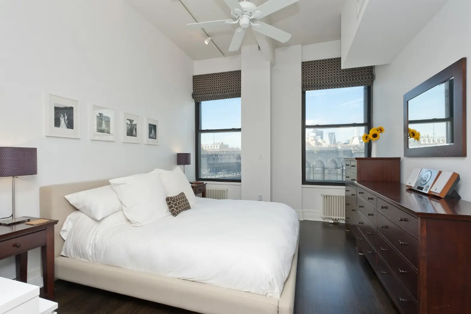 70 Washington Street, master bedroom, dumbo, condo, views, Brooklyn Bridge 
